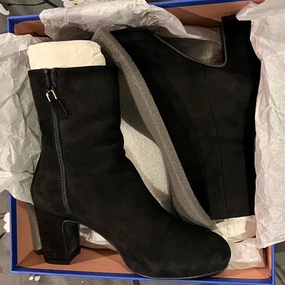 Stuart Weitzman Suede Ankle Boots- Size 7.5 - Picture 3 of 12